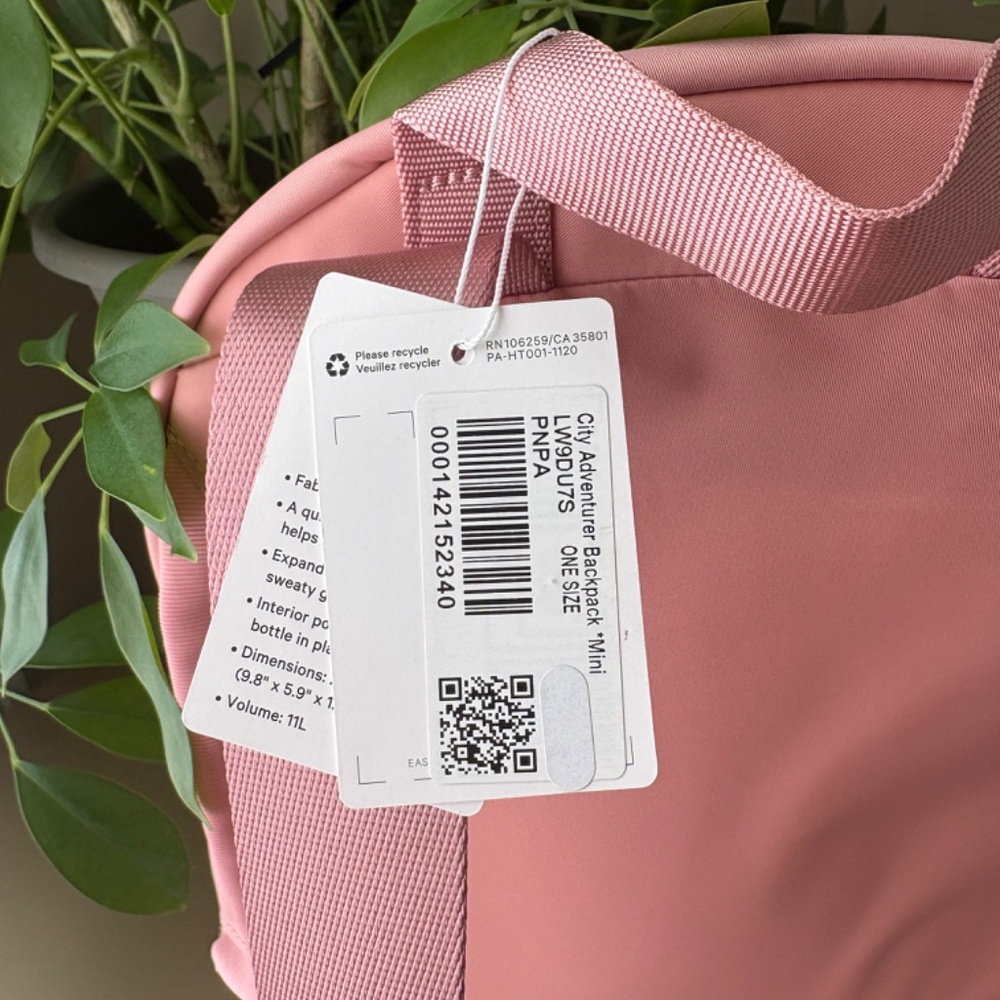Lululemon City Adventurer Backpack Mini Pink Peony - Picture 7 of 14